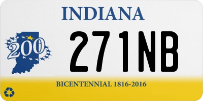 IN license plate 271NB