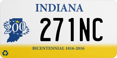 IN license plate 271NC