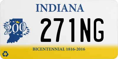 IN license plate 271NG