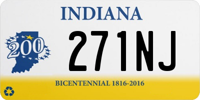 IN license plate 271NJ