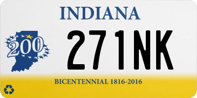 IN license plate 271NK