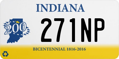 IN license plate 271NP