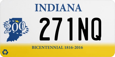 IN license plate 271NQ