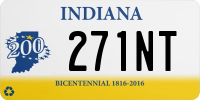 IN license plate 271NT