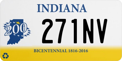 IN license plate 271NV