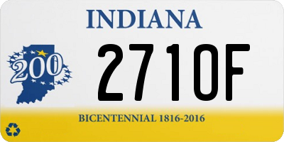 IN license plate 271OF