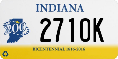 IN license plate 271OK