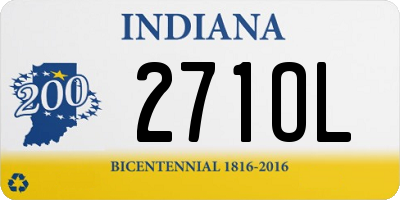 IN license plate 271OL