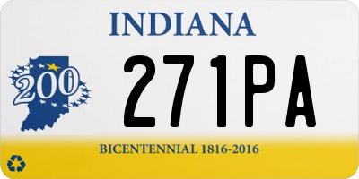 IN license plate 271PA