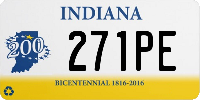 IN license plate 271PE