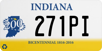 IN license plate 271PI