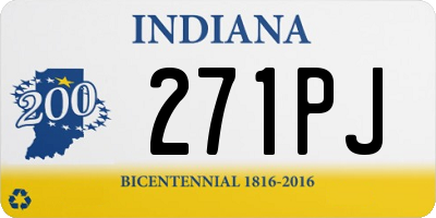 IN license plate 271PJ