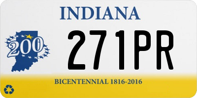 IN license plate 271PR