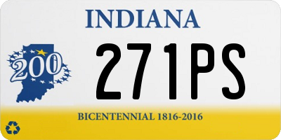 IN license plate 271PS