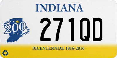 IN license plate 271QD