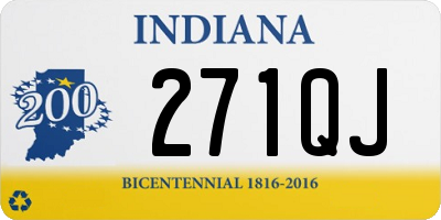 IN license plate 271QJ