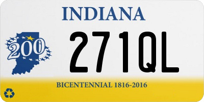 IN license plate 271QL