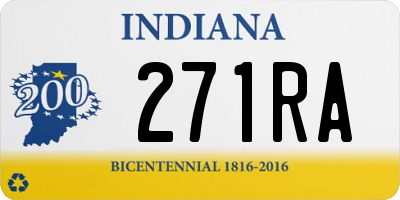 IN license plate 271RA