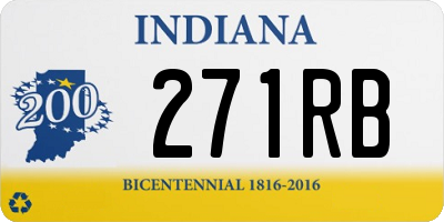 IN license plate 271RB