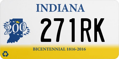 IN license plate 271RK