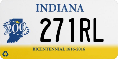 IN license plate 271RL