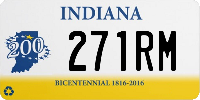 IN license plate 271RM