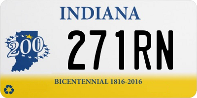 IN license plate 271RN