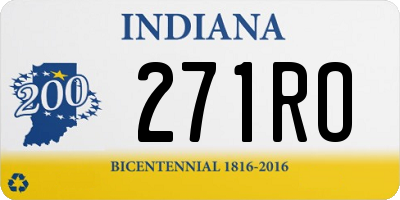 IN license plate 271RO