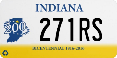 IN license plate 271RS