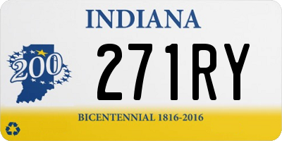 IN license plate 271RY