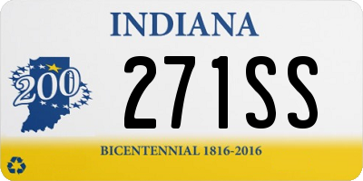 IN license plate 271SS