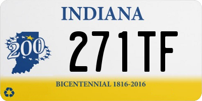 IN license plate 271TF