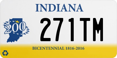 IN license plate 271TM