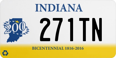 IN license plate 271TN