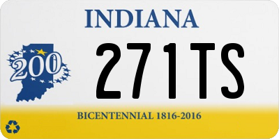 IN license plate 271TS