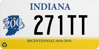 IN license plate 271TT