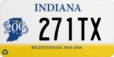 IN license plate 271TX