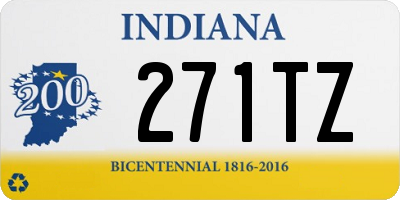 IN license plate 271TZ