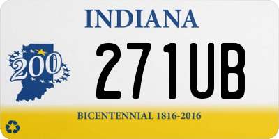 IN license plate 271UB