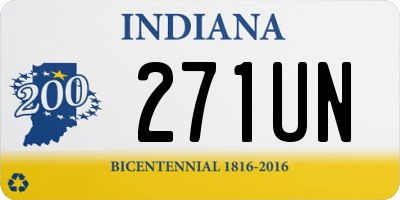 IN license plate 271UN