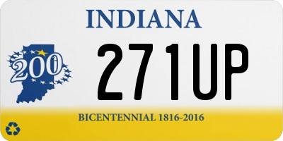 IN license plate 271UP