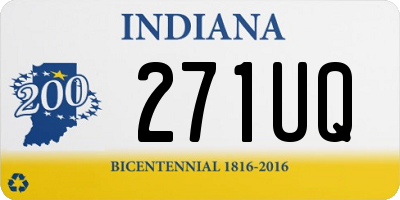 IN license plate 271UQ