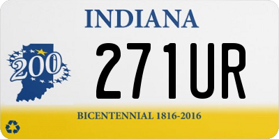 IN license plate 271UR