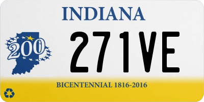 IN license plate 271VE