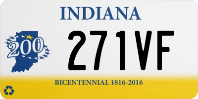 IN license plate 271VF