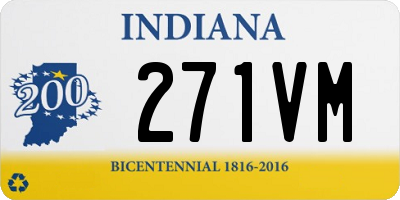 IN license plate 271VM