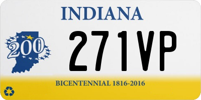 IN license plate 271VP