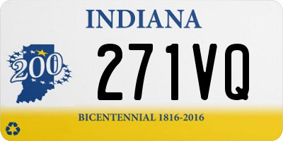 IN license plate 271VQ