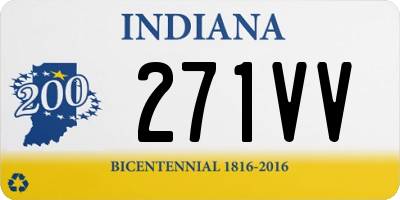 IN license plate 271VV