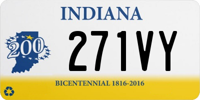 IN license plate 271VY